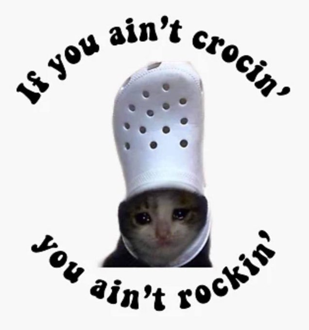 if you ain't crocin' you ain't rockin'