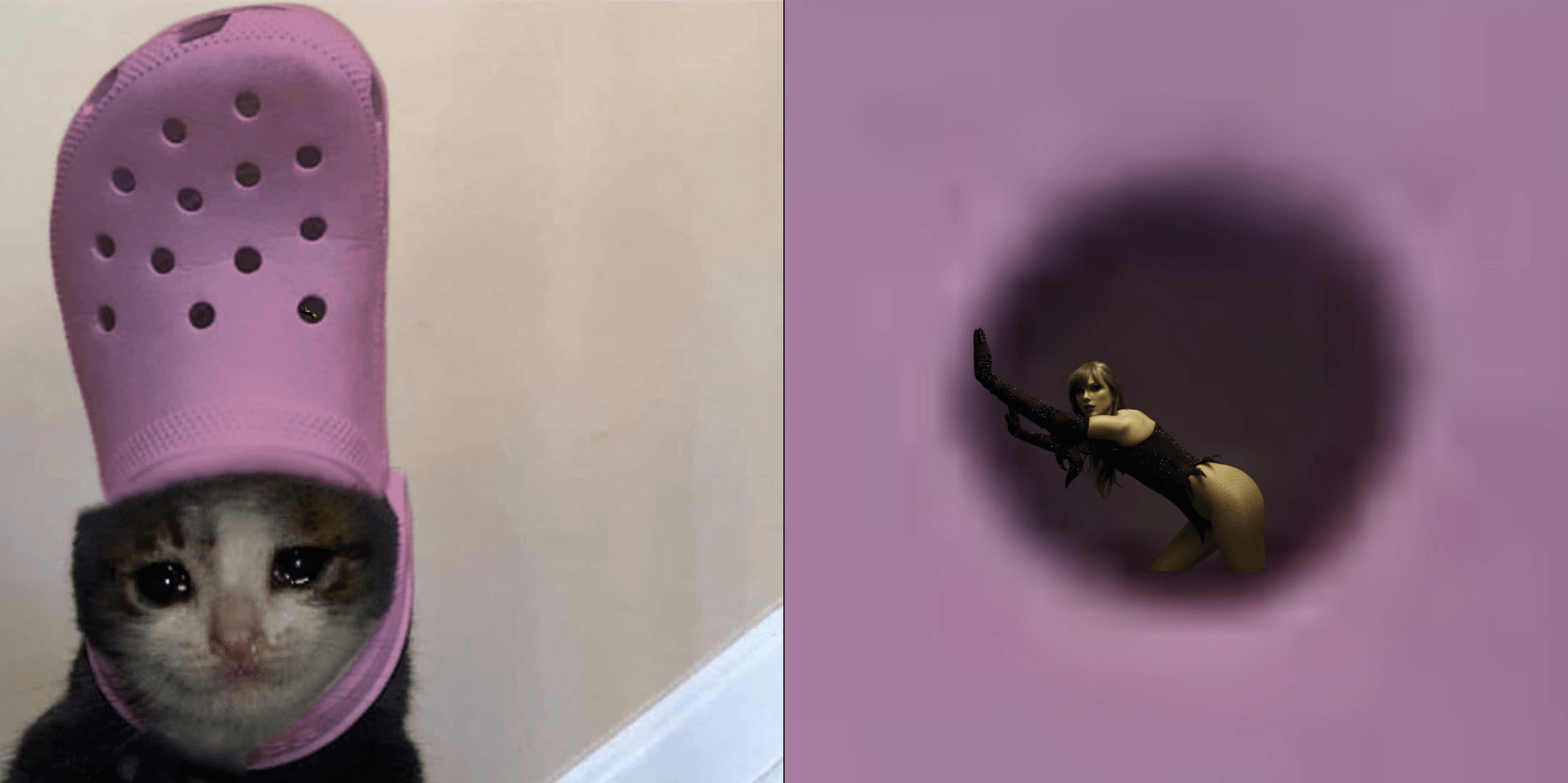 she saw the hole she entered